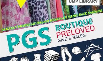 UMPLIB - Jawatankuasa EKSA Perpustakaan Laksana Program ‘ Butik PGS Raya’ 